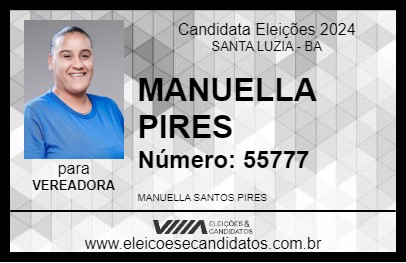 Candidato MANUELLA PIRES 2024 - SANTA LUZIA - Eleições