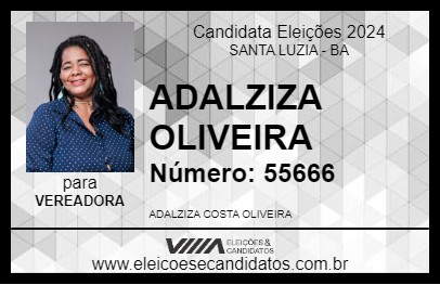 Candidato ADALZIZA OLIVEIRA 2024 - SANTA LUZIA - Eleições