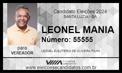 Candidato LEONEL MANIA 2024 - SANTA LUZIA - Eleições