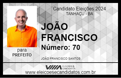 Candidato JOÃO FRANCISCO 2024 - TANHAÇU - Eleições