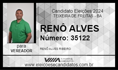 Candidato RENÔ ALVES 2024 - TEIXEIRA DE FREITAS - Eleições