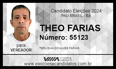 Candidato THEO FARIAS 2024 - PAU BRASIL - Eleições