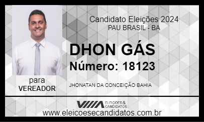 Candidato JHON GÁS 2024 - PAU BRASIL - Eleições