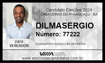 Candidato DILMASERGIO 2024 - CABACEIRAS DO PARAGUAÇU - Eleições