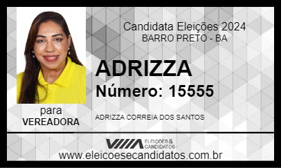 Candidato ADRIZZA 2024 - BARRO PRETO - Eleições