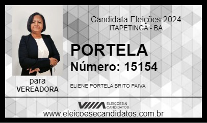 Candidato PORTELA 2024 - ITAPETINGA - Eleições