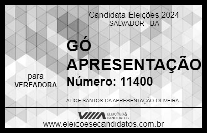 Candidato GÓ APRESENTAÇÃO 2024 - SALVADOR - Eleições