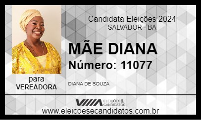 Candidato MÃE DIANA 2024 - SALVADOR - Eleições