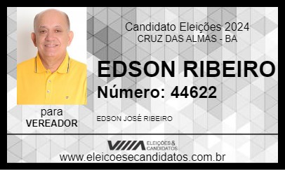 Candidato EDSON RIBEIRO 2024 - CRUZ DAS ALMAS - Eleições