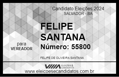 Candidato FELIPE SANTANA 2024 - SALVADOR - Eleições