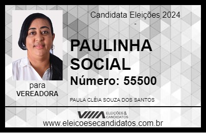 Candidato PAULINHA SOCIAL 2024 - SALVADOR - Eleições