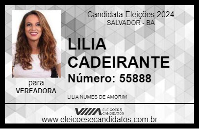 Candidato LILIA CADEIRANTE 2024 - SALVADOR - Eleições