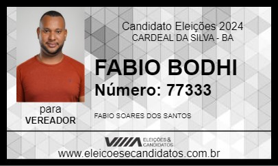 Candidato FABIO BODHI 2024 - CARDEAL DA SILVA - Eleições