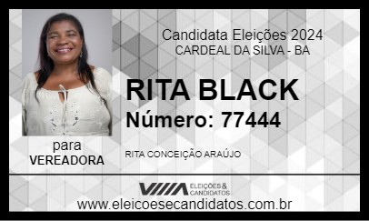 Candidato RITA BLACK 2024 - CARDEAL DA SILVA - Eleições