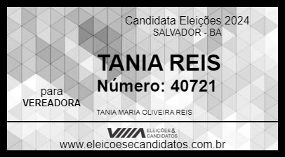 Candidato TANIA REIS 2024 - SALVADOR - Eleições