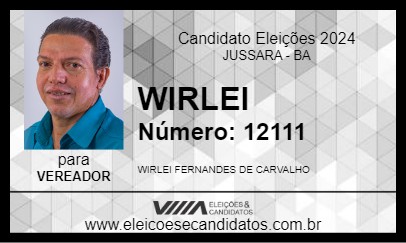 Candidato WIRLEI 2024 - JUSSARA - Eleições