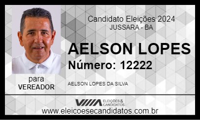 Candidato AELSON LOPES 2024 - JUSSARA - Eleições