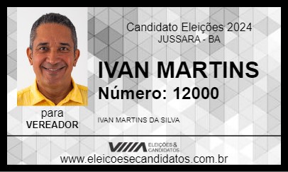 Candidato IVAN MARTINS 2024 - JUSSARA - Eleições