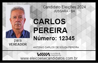 Candidato CARLOS PEREIRA 2024 - JUSSARA - Eleições