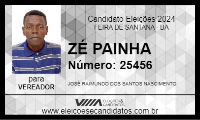 Candidato ZÉ PAINHA 2024 - FEIRA DE SANTANA - Eleições