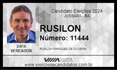 Candidato RUSILON 2024 - JUSSARA - Eleições