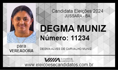 Candidato DEGMA MUNIZ 2024 - JUSSARA - Eleições