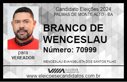 Candidato BRANCO DE WENCESLAU 2024 - PALMAS DE MONTE ALTO - Eleições