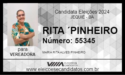 Candidato RITA ´PINHEIRO 2024 - JEQUIÉ - Eleições