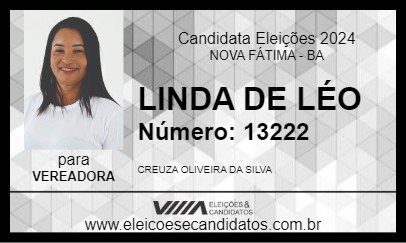 Candidato LINDA DE LÉO 2024 - NOVA FÁTIMA - Eleições