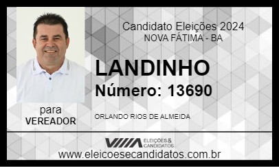 Candidato LANDINHO 2024 - NOVA FÁTIMA - Eleições