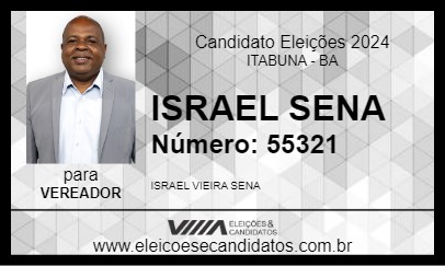 Candidato ISRAEL SENA 2024 - ITABUNA - Eleições