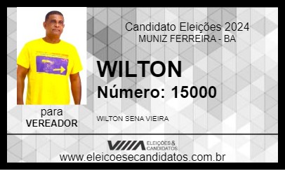 Candidato WILTON 2024 - MUNIZ FERREIRA - Eleições