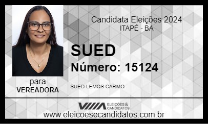 Candidato SUED 2024 - ITAPÉ - Eleições