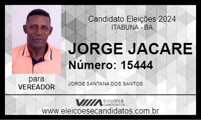 Candidato JORGE JACARE 2024 - ITABUNA - Eleições