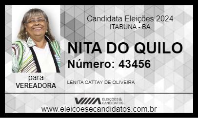 Candidato NITA DO QUILO 2024 - ITABUNA - Eleições