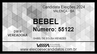 Candidato BEBEL 2024 - VALENÇA - Eleições