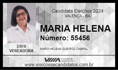 Candidato MARIA HELENA 2024 - VALENÇA - Eleições