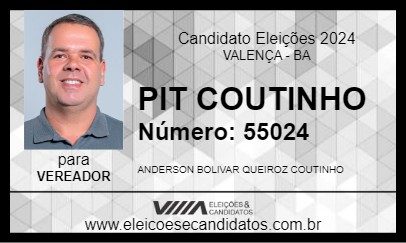 Candidato PIT COUTINHO 2024 - VALENÇA - Eleições