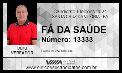 Candidato FÁ DA SAÚDE 2024 - SANTA CRUZ DA VITÓRIA - Eleições