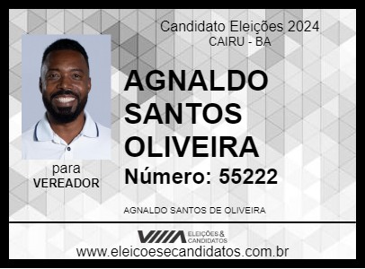 Candidato BINHO DO ZIMBO 2024 - CAIRU - Eleições