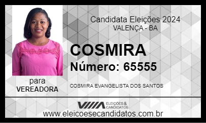 Candidato COSMIRA 2024 - VALENÇA - Eleições