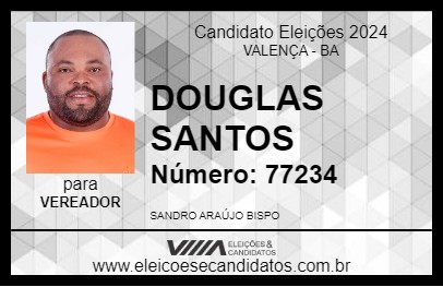 Candidato DOUGLAS SANTOS 2024 - VALENÇA - Eleições