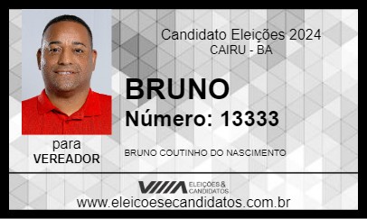 Candidato BRUNO 2024 - CAIRU - Eleições