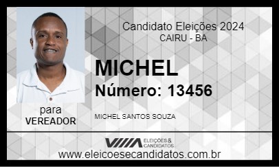 Candidato MICHEL SANTOS 2024 - CAIRU - Eleições