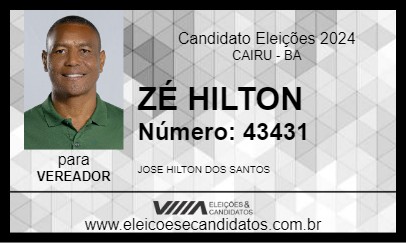 Candidato ZÉ HILTON DA SAÚDE 2024 - CAIRU - Eleições