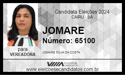 Candidato JOMARE 2024 - CAIRU - Eleições