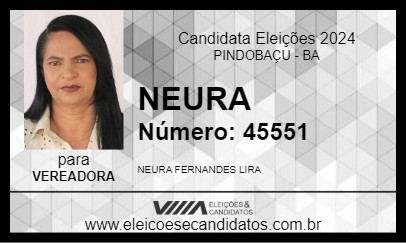 Candidato NEURA 2024 - PINDOBAÇU - Eleições