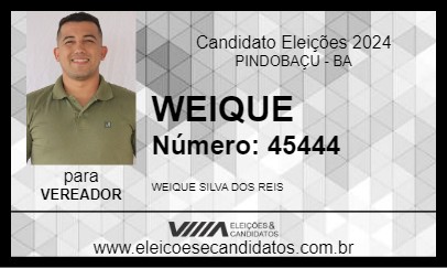 Candidato WEIQUE 2024 - PINDOBAÇU - Eleições