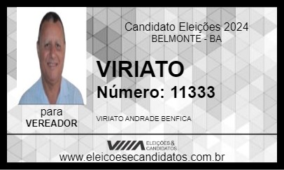 Candidato VIRIATO 2024 - BELMONTE - Eleições