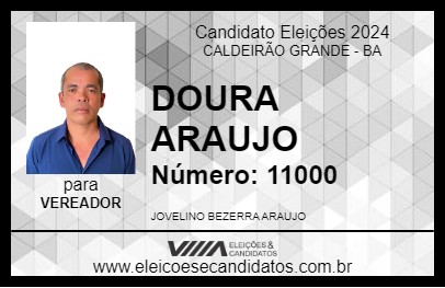 Candidato DOURA ARAUJO 2024 - CALDEIRÃO GRANDE - Eleições